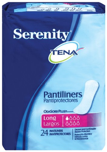 Tena Serenity Pantiliners, Long, 24 pantiliners (Pack of 6)