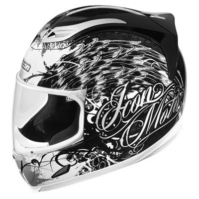 Icon Airframe Motorcycle Helmet - Street Angel Black Large