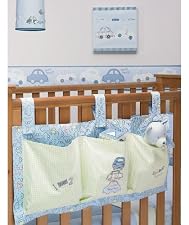 Green Car Blue cot tidy