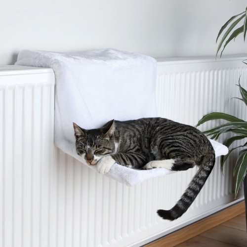 Trixie 4322 Liegemulde de Luxe, Plüsch 45 × 24 × 31 cm, hellbraun / braun