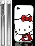 + Hello Kitty White Red Snap On Hard Case Cover for iPhone 4 4S (AT&T Verizon Sprint) + [Free] Screen Protector