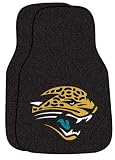 Fan Mats 5776 NFL - Jacksonville Jaguars 18" x 27" Carpeted Car Mat Set
