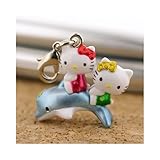 【ご当地キティ】小笠原イルカファスナーマスコット(ブルー)