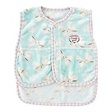 (チャックル) chuckle *スウィートガール*リボン柄ソフトボアロングベスト【スリーパー】 グリーン 50-80cm P9024-00-70