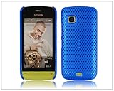 Net Hard Back Case Cover for Nokia C5 C5-03 Dark Blue