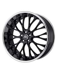 LORENZO WL027 Series Gloss Black With Chrome Lip Wheel (20x10"/5x112mm)