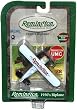 Black and White Remington 1930's Biplane, Die Cast Metal, Collectors Card Included!