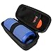 Khanka for JBL Flip 4 Waterproof Flip 3 Splashproof Portable Bluetooth Speaker Porterble Case (Black)