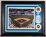 Dodger Stadium Authenticated Infield Dirt Photomint with Gold Coin