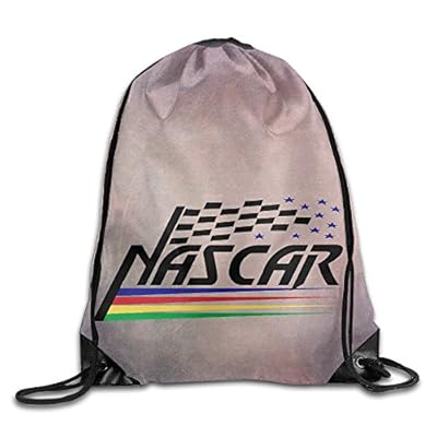 Hotboy19 NASCAR Stock Car Racing Backpack Gymsack Sack Pack White