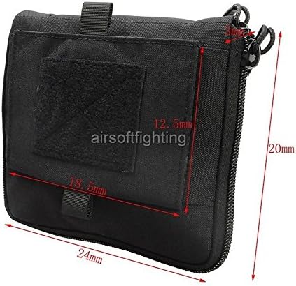 1000D Molle Magazine EDC Tools Drop Pouch Tactical Outdoor First Aid Bag Black