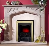 Crosslee Inset Fire with Brass Trim