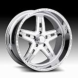 17 x 8.5 Chrome Ninja Star Aluminum Trailer Wheel by Allied International