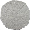 Handmade Doily / Centerpiece in Vintage White (100% Crocheted By Hand)