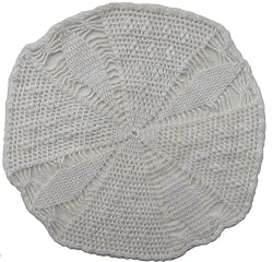 Handmade Doily / Centerpiece in Vintage White (100% Crocheted By Hand)