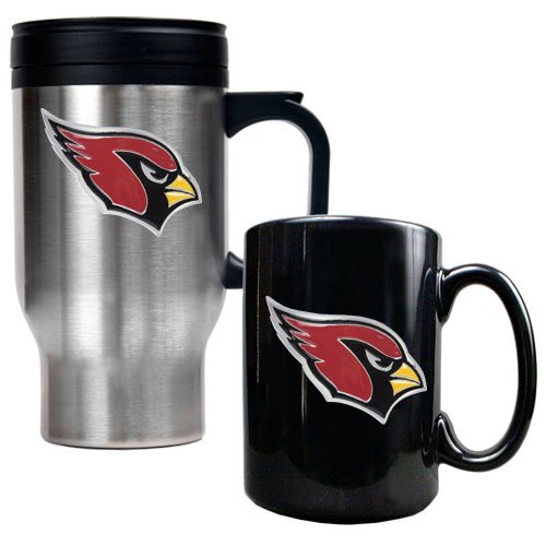 Arizona Cardinals NFL Travel Mug & Ceramic Mug Set - Primary logo