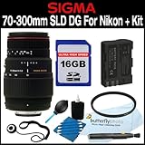 Sigma 70-300mm f/4-5.6 SLD DG Macro Lens with built in motor for Nikon Digi ....