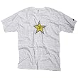 One Industries Rockstar Writing On The Wall Youth Short-Sleeve Sports Wear Shirt w/ Free B&F Heart Sticker Bundle - White