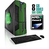 CybertronPC X-Plorer2 4240ABGS, Black/Green, CrossFireX, AMD Phenom II X6 ( ....