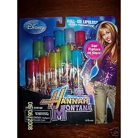 Disney Hannah Montana Roll-On Lipgloss 10 Piece Flavored Set by Hannah Montana