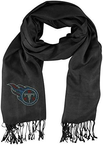 Little Earth Productions 351101-TITN-BLCK Tennessee Titans Black Pashi Fan Scarf - Black