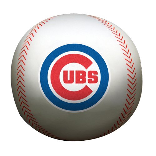 MLB Chicago Cubs 12-Inch Spandex Baseball Shaped Whoochie Pillow