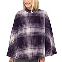 Mossimo&reg; Black Women's Plaid Assymetrical Cape - Purple
