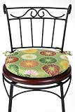 Indoor/outdoor 15"d Round Seat Cushion, 1.5"Hx15"D, Berringer Sprng Polyester