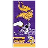 NFL Minnesota Vikings Double Covered Beach Towel, 28 x 58-Inch