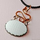 CoralPendant-vintagewhitecabochonwithdarkenedcopper