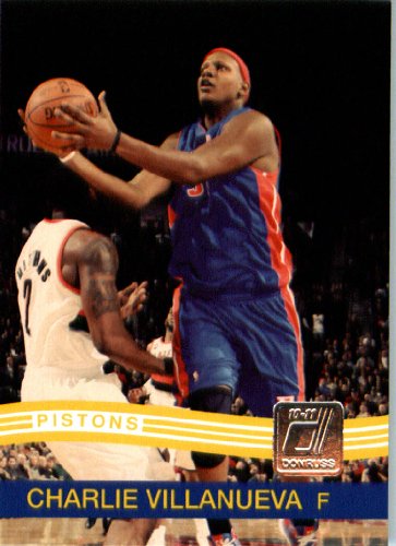 2010 / 2011 Donruss # 57 Charlie Villanueva Detroit Pistons NBA Trading Card- In Protective Screwdown Case!