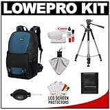 Lowepro Fastpack 350 Digital SLR Camera Backpack Case (Arctic Blue) + Tripo ....