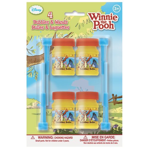 Winnie the Pooh Winnie the Pooh Bubbles and Wands, 4 Count