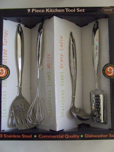 HAYCO 9 pc. Stainless Steel Kitchen Tool Set