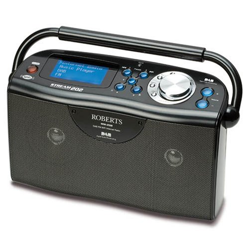 Childrens Toyshop  Electronics : ROBERTS WM202 STREAM 202 IN BLACK DAB , FM & WIFI INTERNET RADIO BLACK