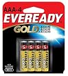 ACTION BATTERY EVEREADY AAA 4 PACK ALKALINE A92BP-4