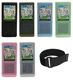 PCMICROSTORE Brand Samsung T10 YP-T10 4GB Premium Silicone Skin Case Cover with Adjustable Sports Armband - 6 Colors Choices
