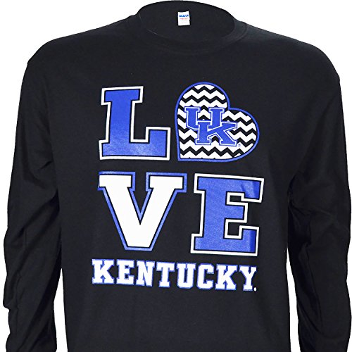 University of Kentucky Love KY on Long Sleeve Black Shirt