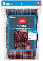 Hanes Men's Five-Pack Ultimate Tartan Boxers