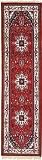 3x10 Red Hand Knotted Wool Kashan Runner Rug