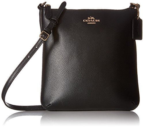 COACH Crossgrain Leather North South Crossbody Shoulder Bag