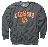 Clemson Tigers Dark Heather Perennial II Crewneck Sweatshirt
