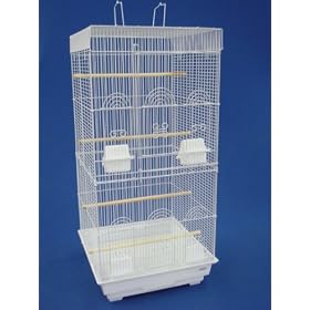 Brand New Bird Birds Cage Cages 18x18x38 - 6924WHT
