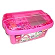 - Lego Creative Building System Set #5560 - Large Pink Brick Box with Bricks in 12 Colors, Building Plate, Door, Windows, Accessories, Horse and 1 Minifigure (Total Pieces: 402)