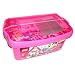 - Lego Creative Building System Set #5560 - Large Pink Brick Box with Bricks in 12 Colors, Building Plate, Door, Windows, Accessories, Horse and 1 Minifigure (Total Pieces: 402)