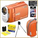 Sony MHS-CM1 Webbie HD Camera and Camcorder (Orange) + Accessory Kit