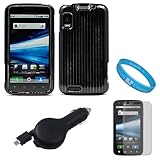 Black Durable Two Piece Protective Rubberized Crystal Hard Case Cover for A ....