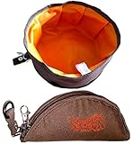 SCT Folding Portable Collapsible Fabric Travel Water Food Bowl for Pets Dogs Cats - UPSIZED (3 Colors)