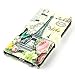 Galaxy Note 4 Case, Gift_Source Brand Slim PU Leather Wallet Book Cover with Stand Feature and Credit Card ID Holders For Samsung Galaxy Note 4 [SM-N910S / SM-N910C] (Eiffel Tower Red Flowers Building)+1 X Screen Protector + Stylus Pen