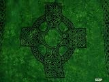  : CELTIC SARONG "CELTIC CROSS 1" EMERALD GREEN